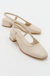 LuviShoes 66 Light Beige Skin Women's Heeled Sandals