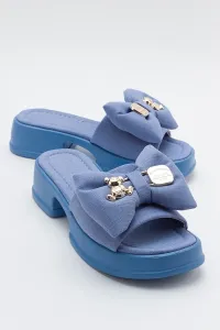 LuviShoes BORTE Denim Blue Women's Slippers #9125459
