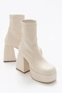 LuviShoes Enjoy Beige Skin Women's Boots