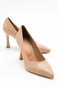 LuviShoes FOREST Women's Nude Skin Heeled Shoes #9128385