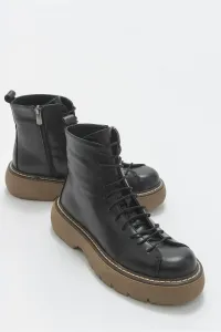LuviShoes Joi Black Skin Women's Boots #9128699