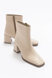LuviShoes Loren Beige Skin Women's Boots