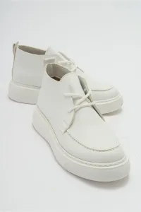 LuviShoes VALVE Women's White Skin Boots