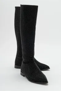 LuviShoes VERANO Black Women's Black Stone Boots