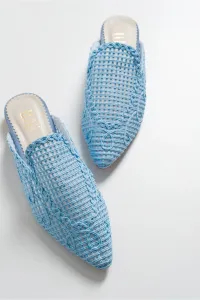 LuviShoes Women's Blue Slippers #9064929