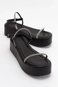 LuviShoes Ekos Black Women's Sandals #9099878