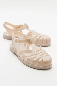 LuviShoes FLENK Women's Beige Sandals