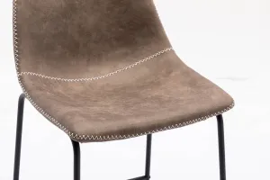 LuxD Dizajnová barová stolička Alba taupe #1444213