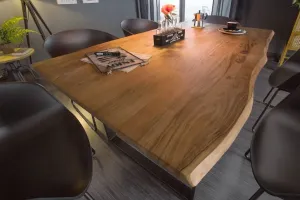 LuxD Dizajnový jedálenský stôl Massive 160 cm divá akácia - Otvorené balenie - RP