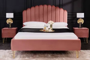 LuxD Dizajnová posteľ Palmira 140 x 200 cm staroružová