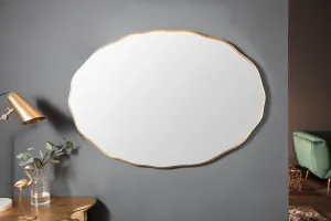LuxD Dizajnové nástenné zrkadlo Cason  zlaté  x  25156