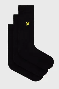 Ponožky Lyle & Scott (3-pack) čierna farba