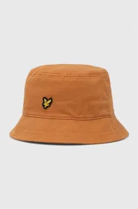 Bavlnený klobúk Lyle & Scott oranžová farba, bavlnený