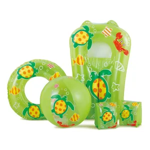 MAC TOYS - Sada nafukovacích hračiek zelená korytnačka