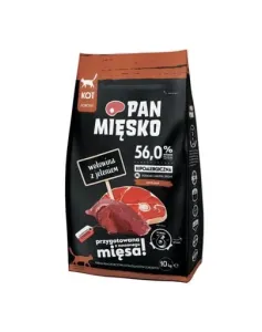 PAN MIĘSKO Chrumkavé hovädzie mäso s jelením pre mačky M 10kg