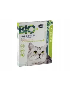 PESS Bio-obojok na starostlivosť a ochranu s pelargóniom a cédrovým olejom pre mačky 35 cm