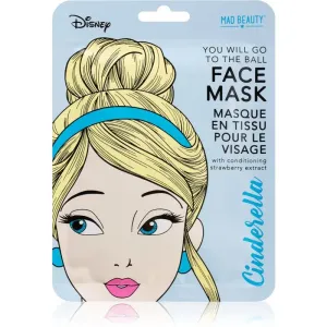 Mad Beauty Disney Princess Cinderella plátenná maska pre rozjasnenie a vitalitu pleti 25 ml #881507
