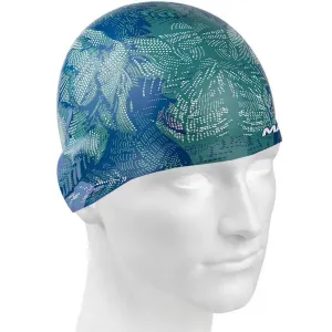 Plavecká čiapka mad wave blue flower swim cap zeleno/modrá