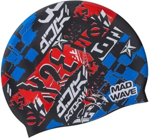 Plavecká čiapka mad wave race swim cap čierno/červená