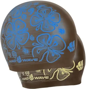 Plavecká čiapka mad wave reverse flora swim cap modro/žltá