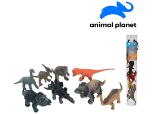 MADE - Zvieratká v tube - dinosaury, 6 - 11 cm, mobilné aplikácie pre zobrazenie zvieratiek, 8 ks