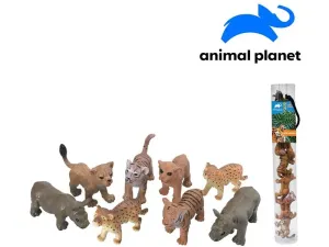 MADE - Zvieratká v tube - safari, mobilné aplikácie na zobrazenie zvieratiek, 5 - 7 cm, 8 ks