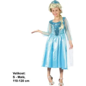 MADE - Karnevalový kostým - Ľadová princezná, 110-120cm