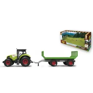 MADE - Traktor s prívesom, so zvukom a svetlom, 12,5 x 34,5 cm #1197742