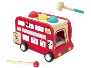 MADE - Mickey autobus zatĺkačka s xylofónom, 31 x 17 x 17,5 cm