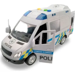 MaDe Auto policajná dodávka, na zotrvačník s reálnym hlasom posádky, 21 cm