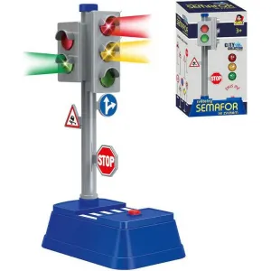MADE - City Collection Set semafor so značkami, 24x14 cm