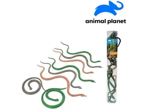 MADE - Zvieratká v tube - hady, 6 - 12 cm, mobilné aplikácie pre zobrazenie zvieratiek, 8 ks