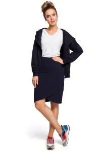 Made Of Emotion Woman's Skirt M421 Navy Blue #4301921