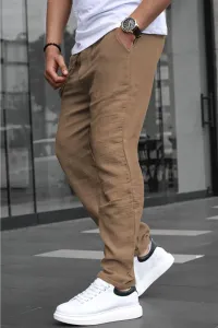 Madmext Mink Muslin Fabric Men's Basic Trousers 6507