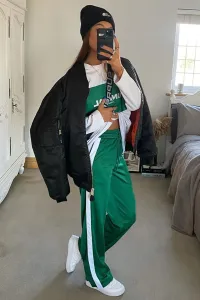 Madmext Mad Girls Green Loose Fit Tracksuit