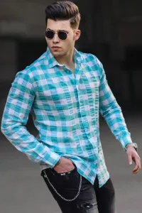 Madmext Men's Turquoise Shirt 4941