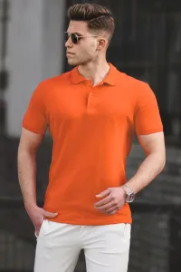 Madmext Orange Basic Polo Men's T-Shirt 5101