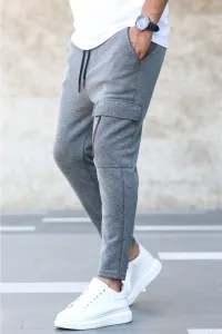 Madmext Anthracite Men's Tracksuit with Pocket 4834