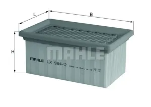 MAHLE ORIGINAL Vzduchový filter LX9842