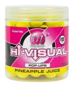Mainline plávajúce boilie high visual pop-ups pineapple juice 15 mm 50 ks
