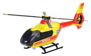 Helikoptéra záchranná Airbus H135 Rescue Helicopter Majorette kovová so zvukom a svetlom dĺžka 25,5 cm