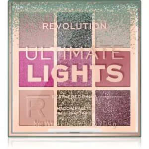 Makeup Revolution London Ultimate Lights Shadow Palette 8,10 g očný tieň pre ženy Feathered Pinks