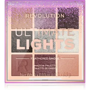 Makeup Revolution London Ultimate Lights Shadow Palette 8,10 g očný tieň pre ženy Feathered Smoke