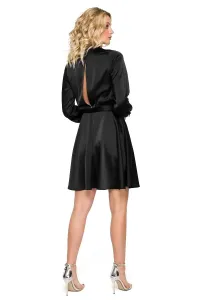 Čierne krátke šaty K157 #3503821