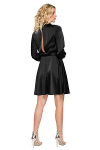 Čierne krátke šaty K157 #3503822