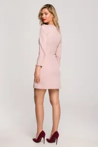 Ružové krátke šaty K148 #5706099