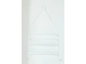 MAKRO - Polička 2-dielna biela s dvomi poschodiami