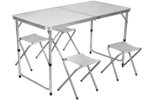 Malatec 7893 Skladací kempingový set - stôl + 4 stoličky