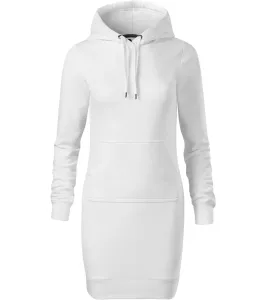 Malfini Snap Dámske mikinové šaty 419 biela XL