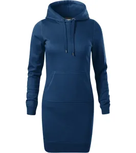 Malfini Snap Dámske mikinové šaty 419 polnočná modrá M